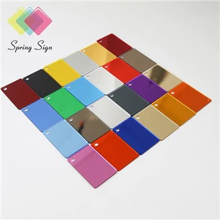 แผ่นกระจกอะคริลิก PMMA สีเงินโกลด์โรสโกลด์